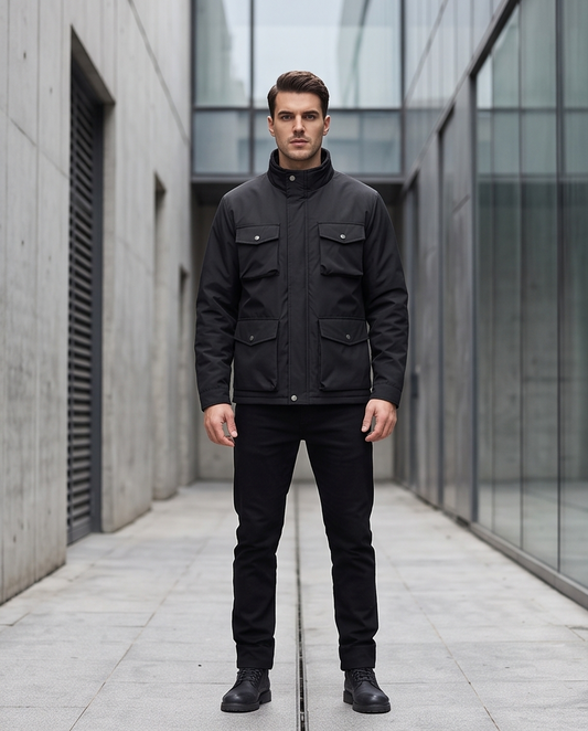 2H #88166 Black Casual Jacket
