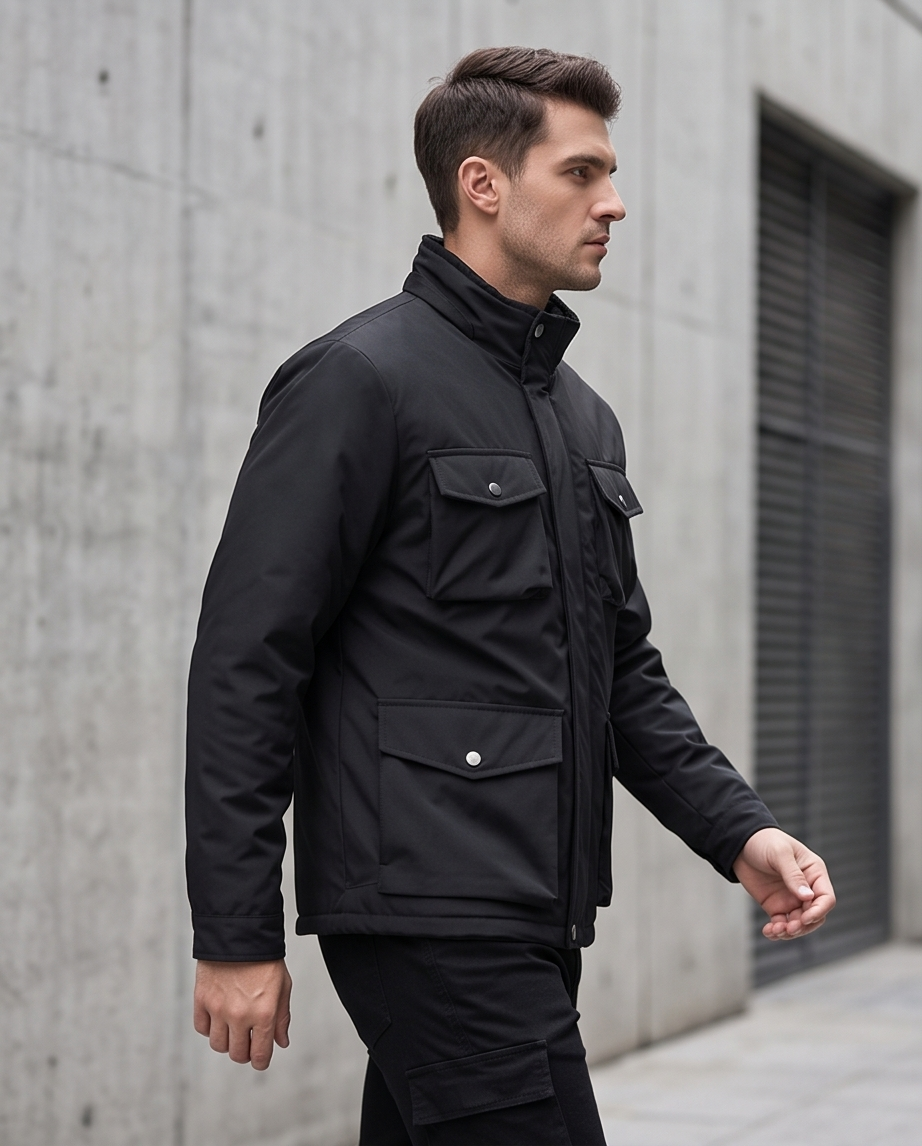 2H #88166 Black Casual Jacket