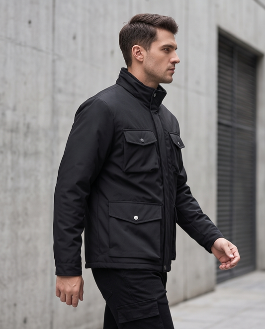 2H #88166 Black Casual Jacket
