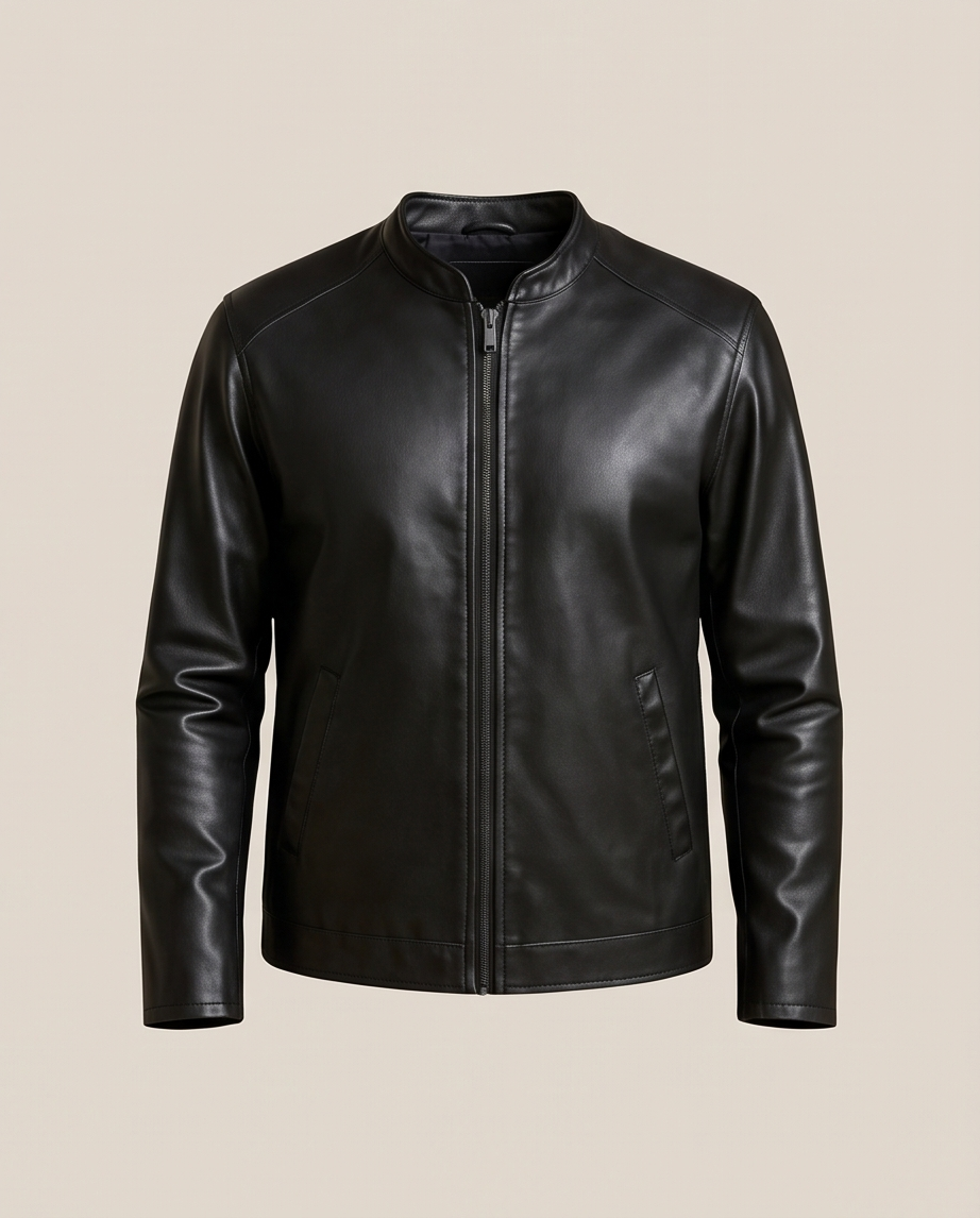 2H #6805 Black Leather Jacket