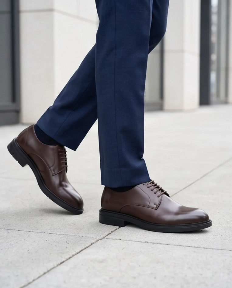 2H #2102 6001 1354 Coffee Formal  shoes