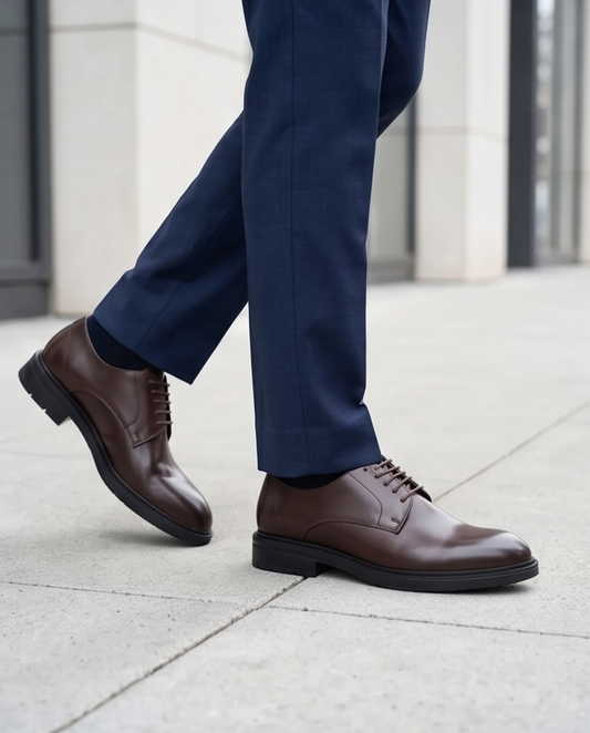 2H #2102 6001 1354 Coffee Formal shoes