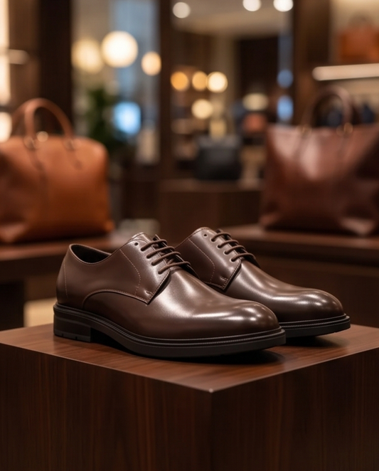 2H #2102 6001 1354 Coffee Formal  shoes