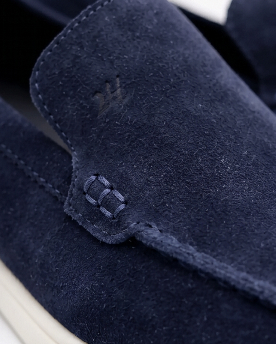 2H #2512 1035 1312 Genuine Leather Navy Casual shoes