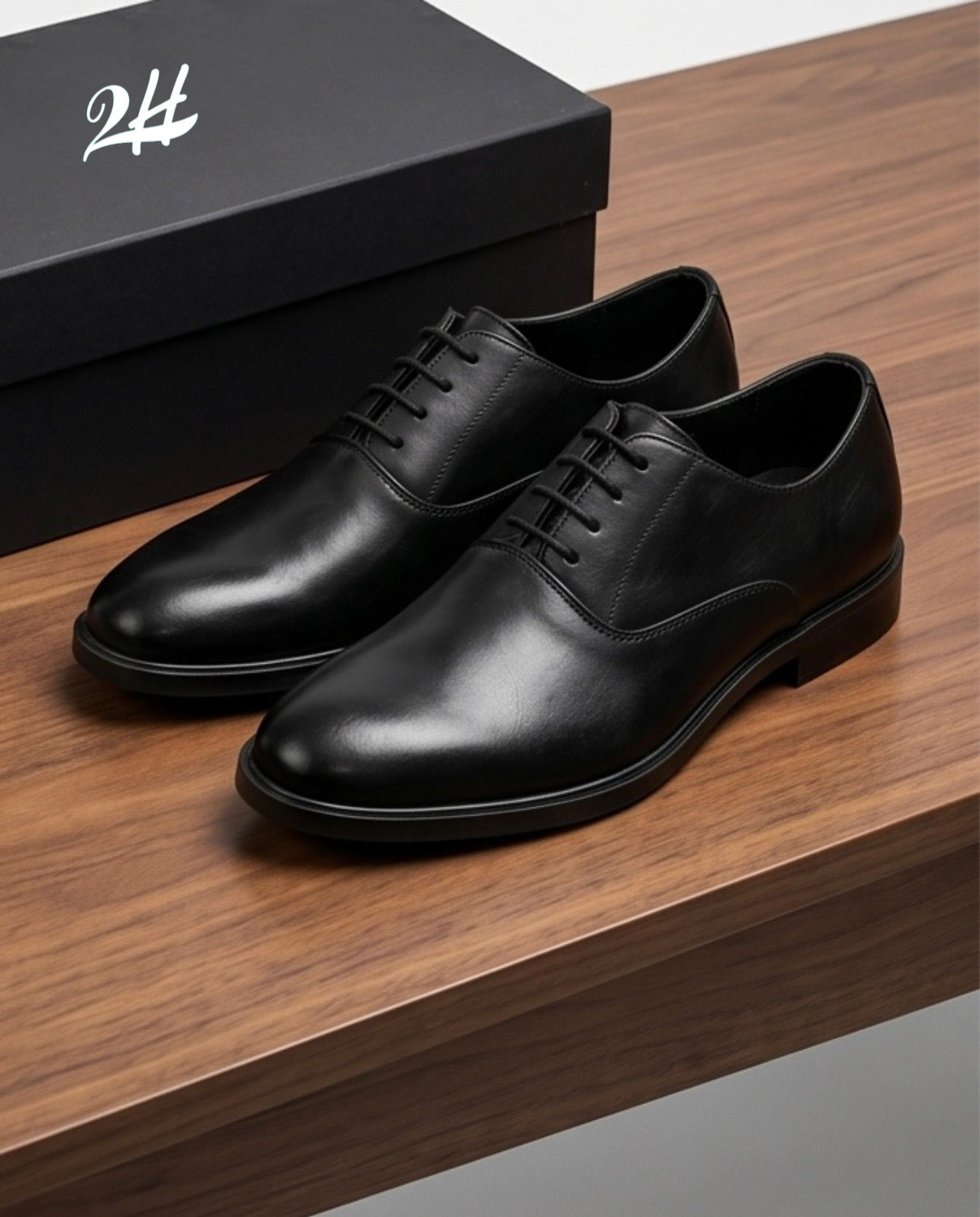 2H #02 Black Formal Shoes
