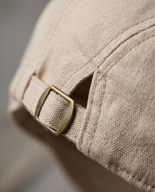 2H Light Beige Cotton Cap