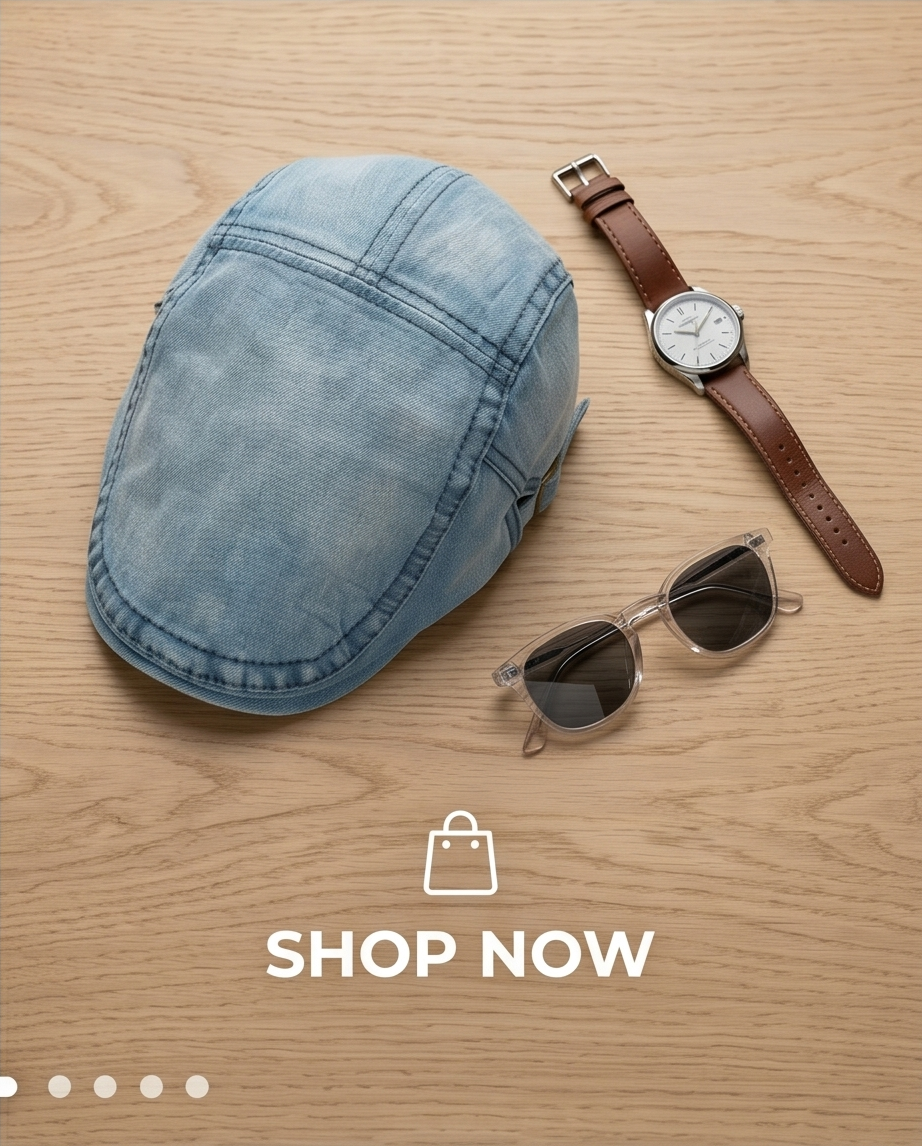 2H Light Blue Jeans Cap