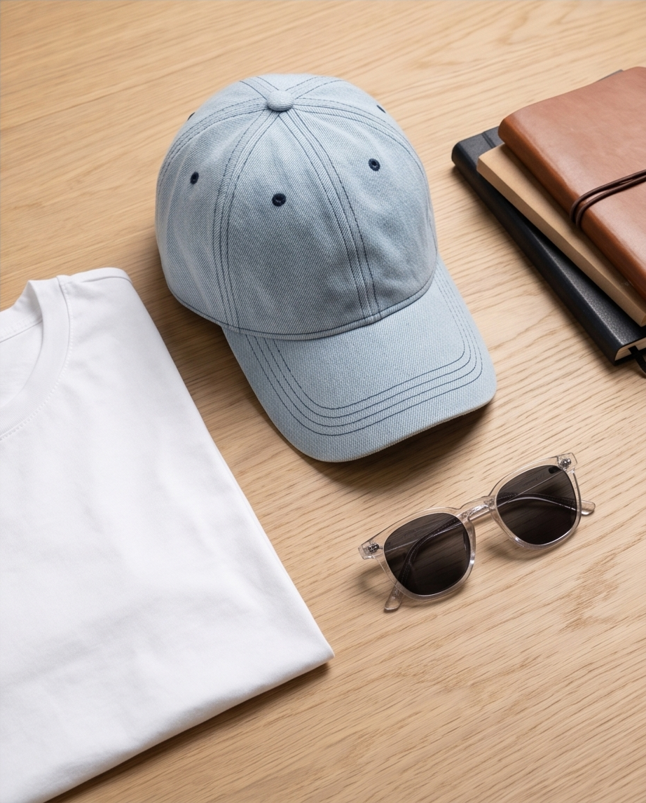2H Light Blue Jeans Cap