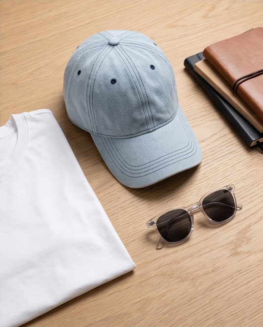 2H Light Blue Jeans Cap