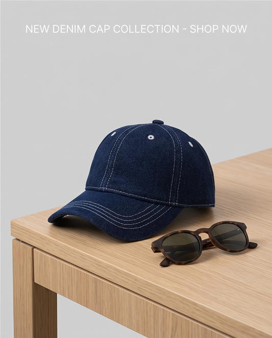 2H Navy Jeans Cap