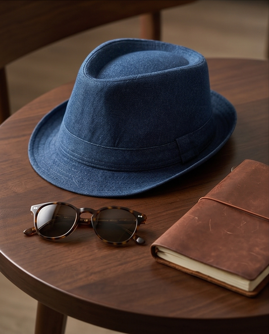 2H Navy Round cap
