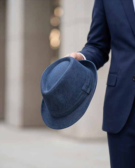 2H Navy Round cap