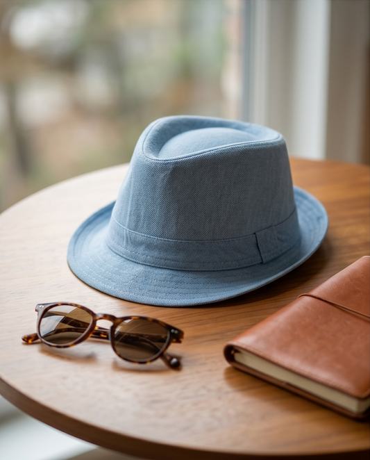 2H Light Blue Round cap