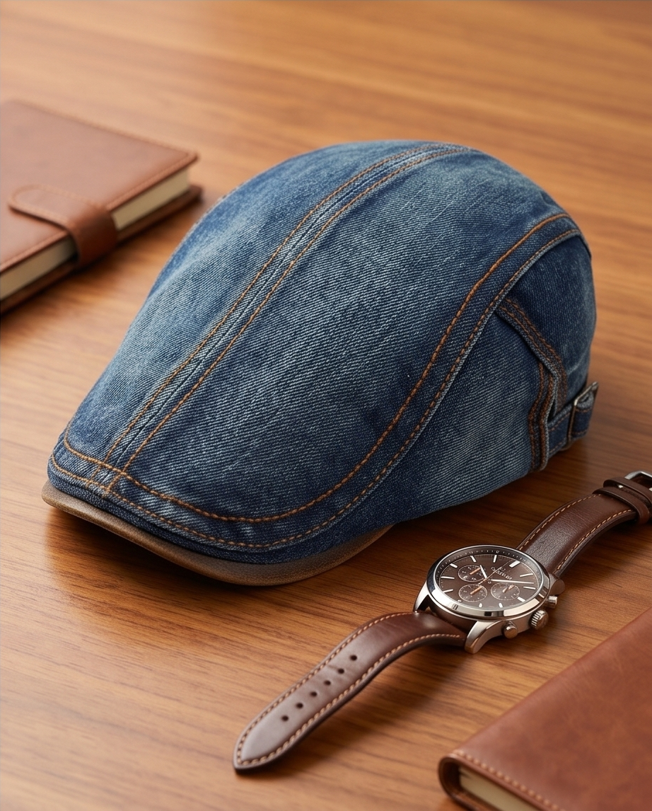 2H Dark Blue Jeans Cap