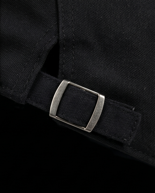 2H Black cotton Cap