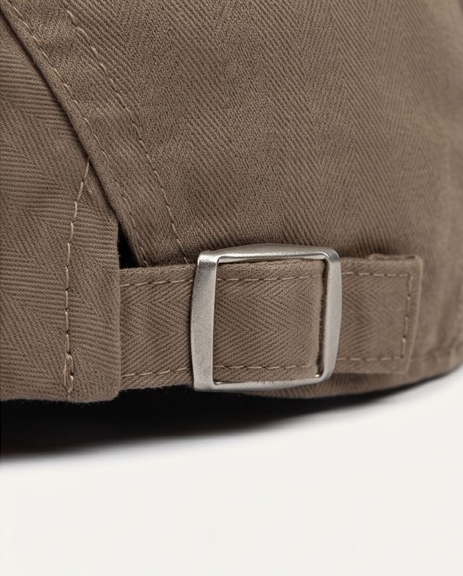 2H Brown Cotton Cap