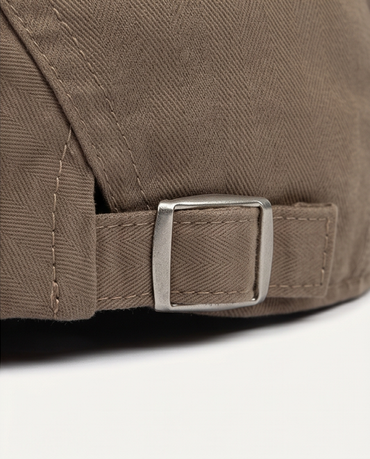 2H Brown Cotton Cap
