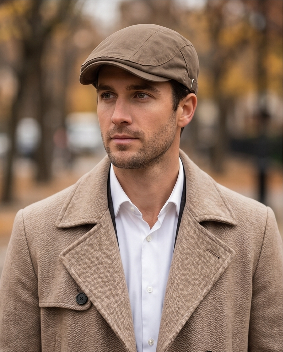 2H Brown Cotton Cap
