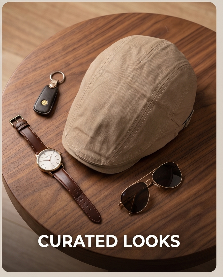 2H Beige Cotton Cap
