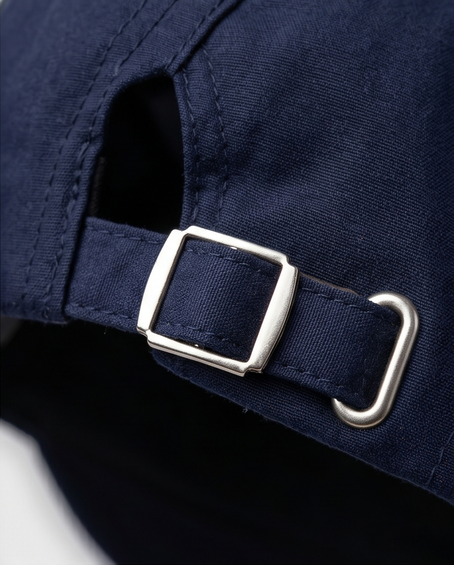 2H Navy Cotton Cap