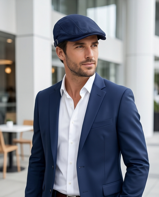 2H Navy Cotton Cap