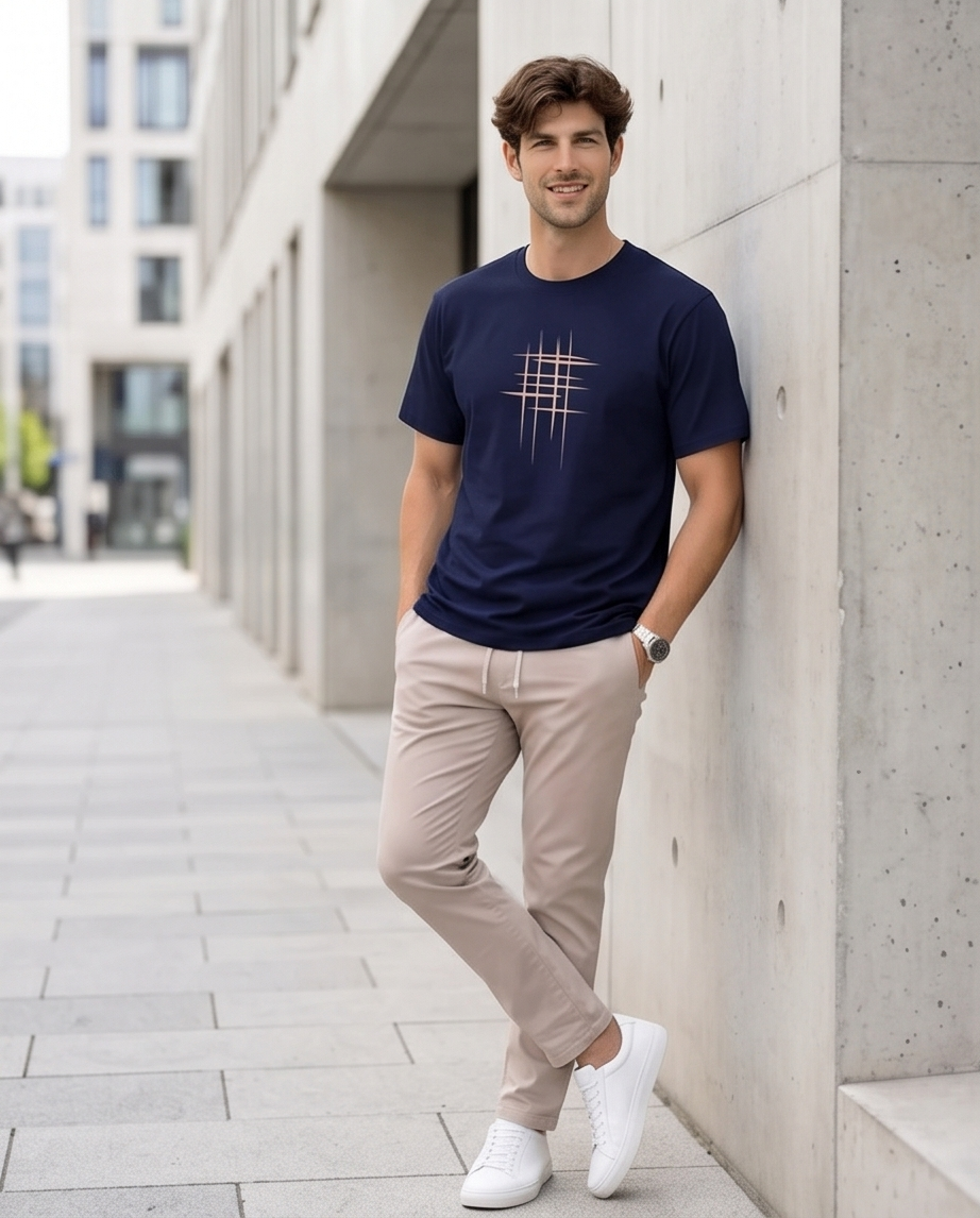 2H #0001-5 Printed T-shirt Regular Fit