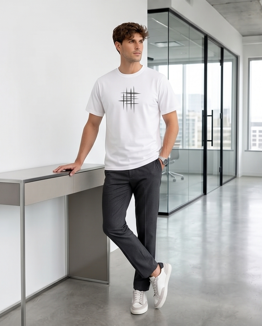 2H #0001-5 Printed T-shirt Regular Fit