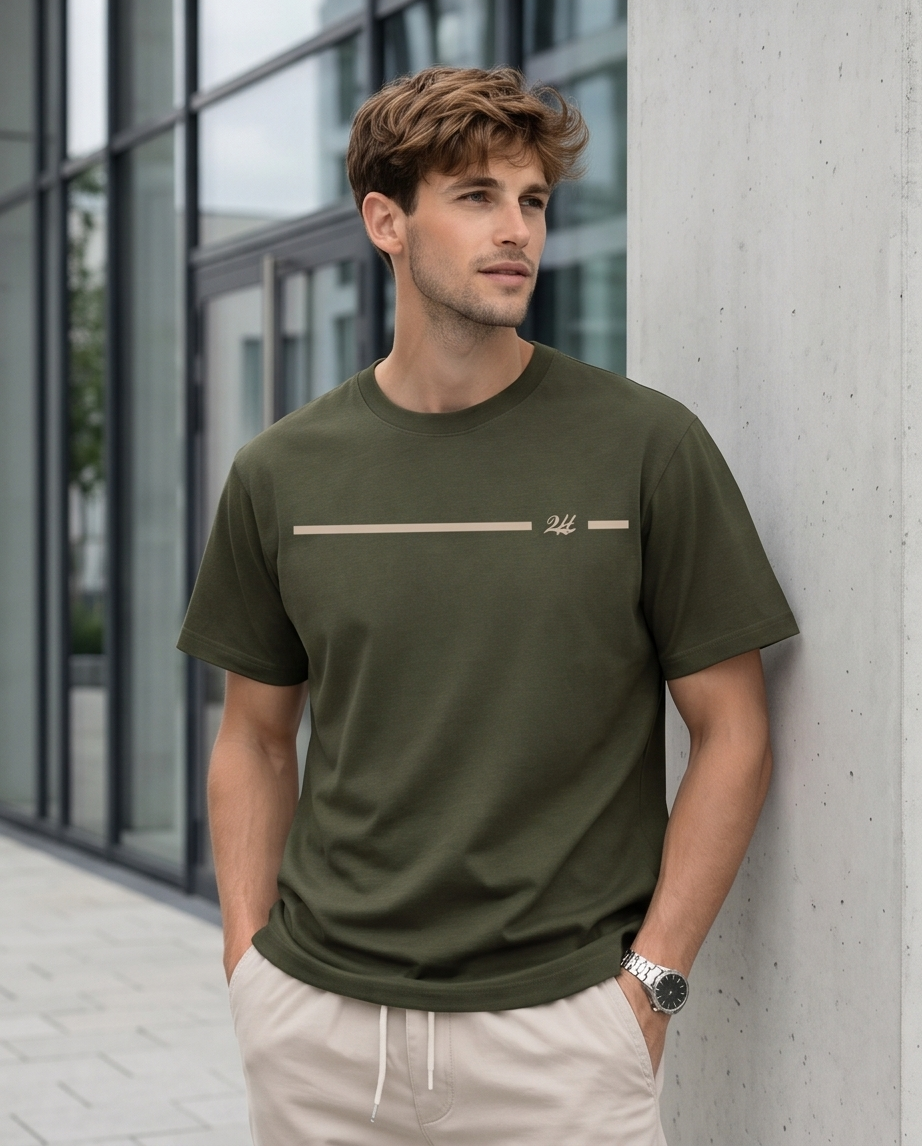 2H #0001-2 Printed T-shirt Regular Fit