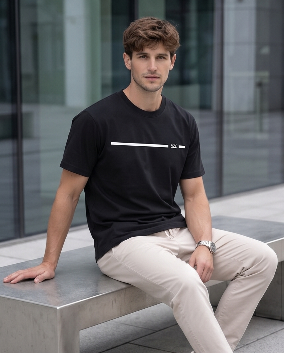 2H #0001-2 Printed T-shirt Regular Fit