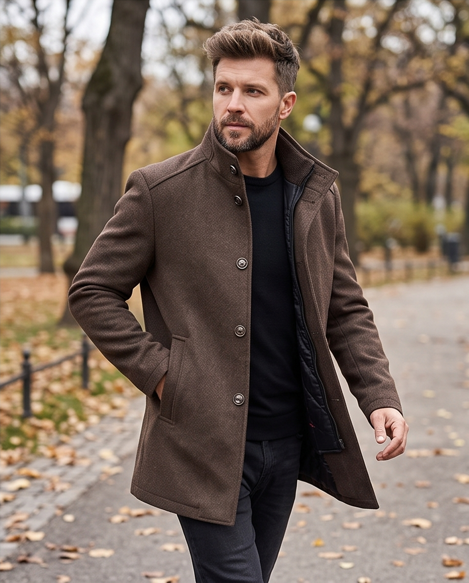 2H Brown Coat Jacket