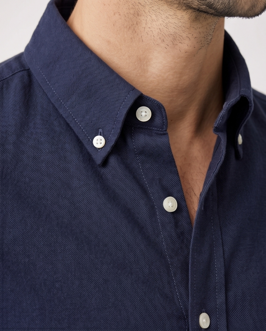 2H #25S8 Twill Cotton Regular Fit Shirt