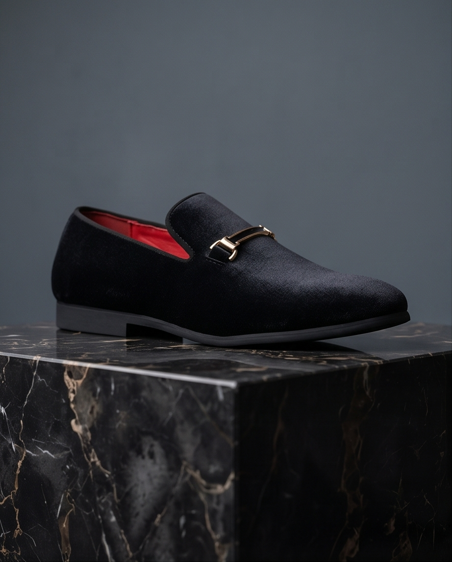 SALE! 2H #9906 Black Chamois Formal Shoes