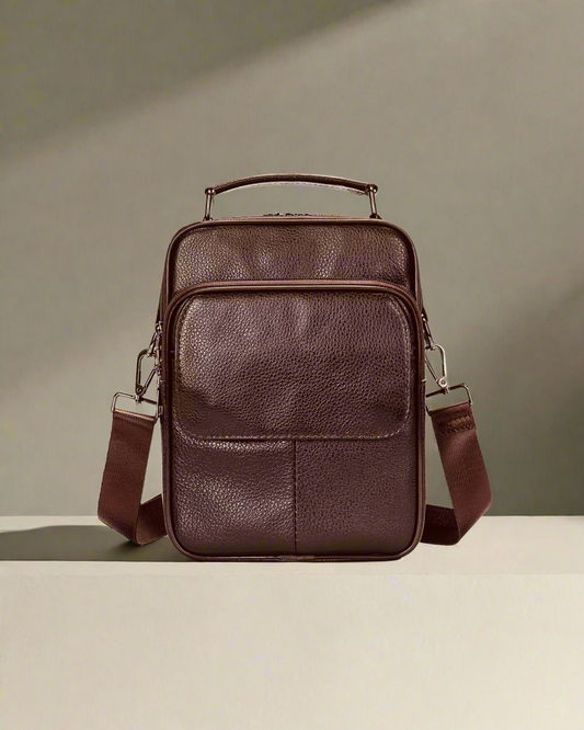 2H #6102 Genuine leather Shoulder messenger bag