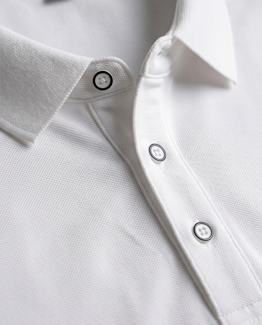 2H #CX.2101 White Polo T-shirt