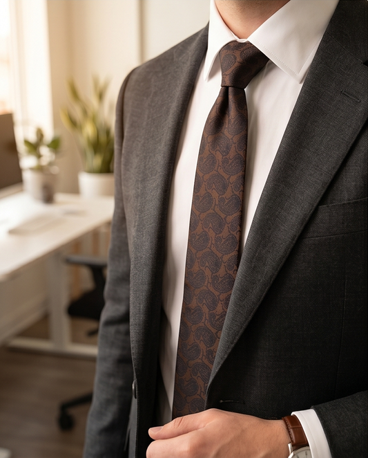 2H Brown Necktie