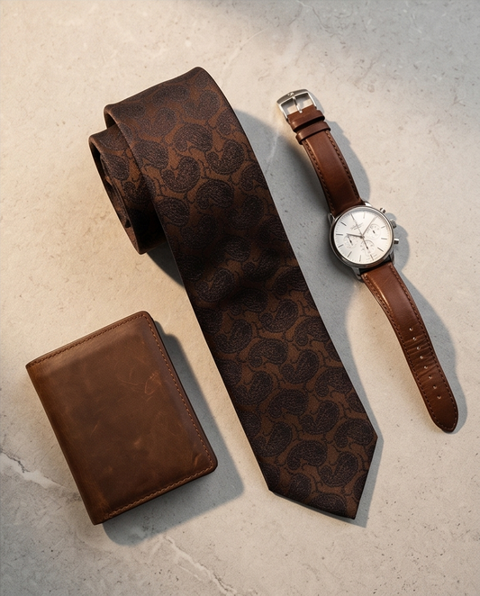 2H Brown Necktie