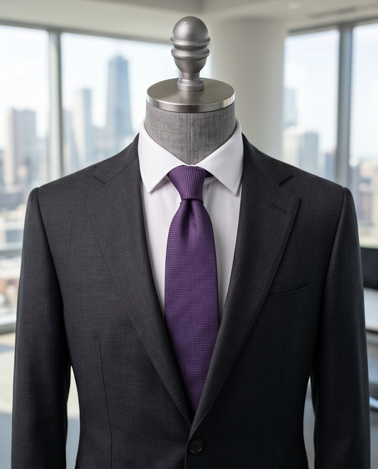 2H Purple Necktie