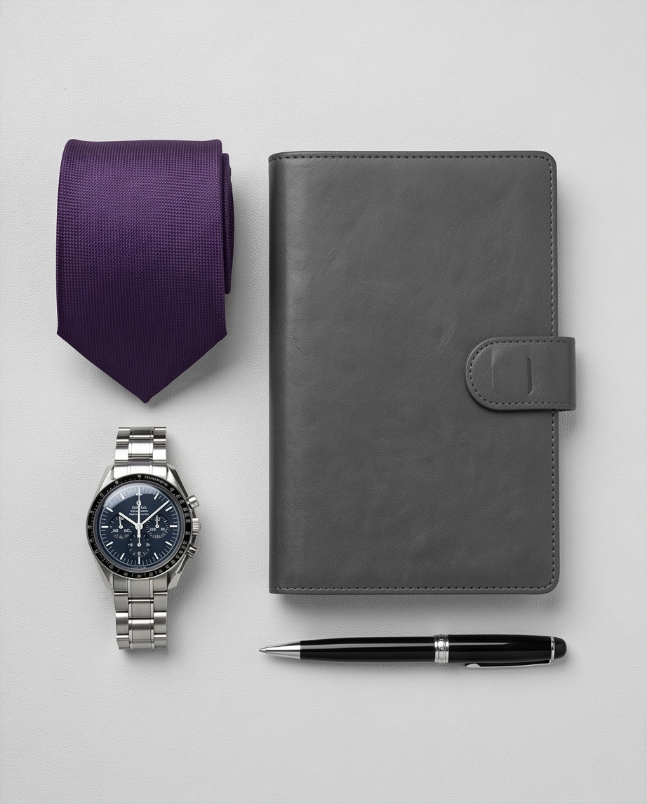 2H Purple Necktie