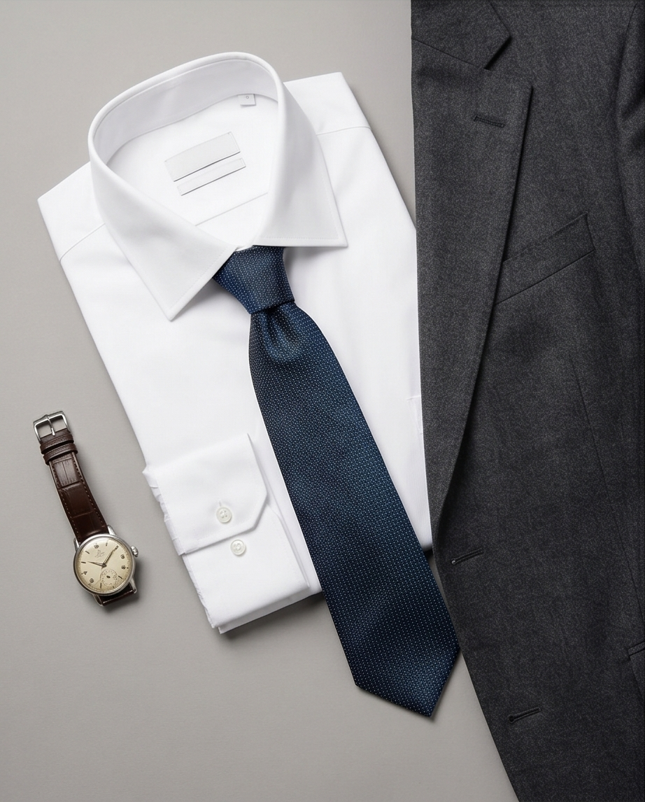 2H Navy Necktie