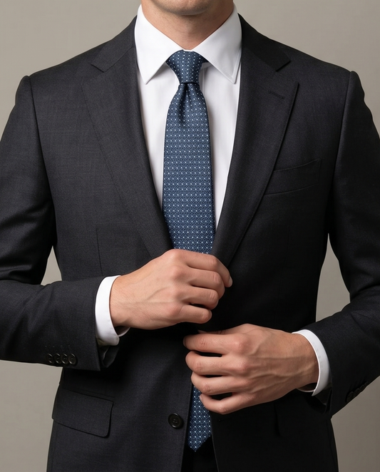 2H Navy Necktie