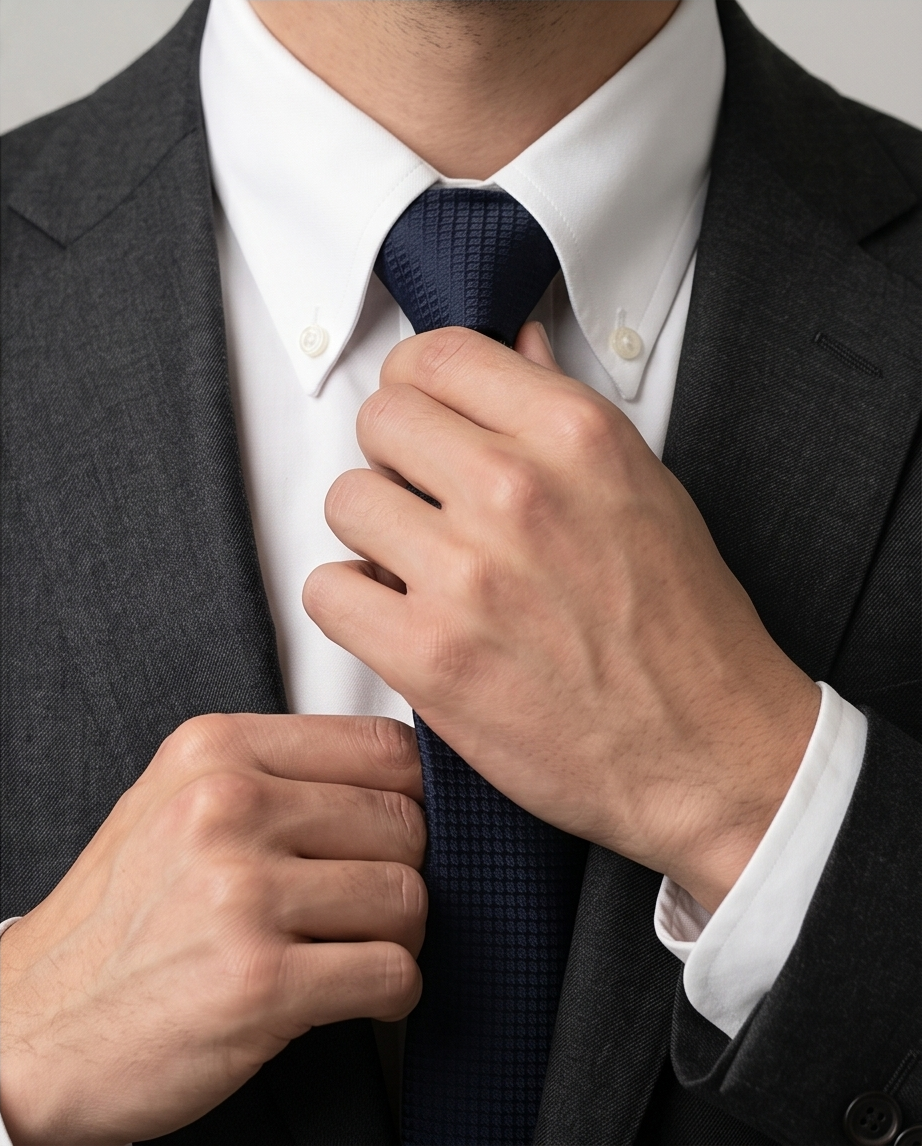 2H Navy Necktie