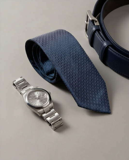 2H Navy Necktie