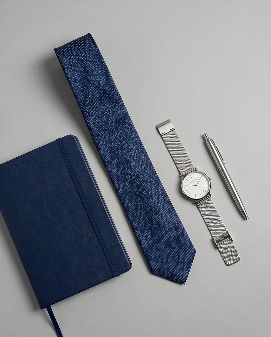 2H Blue Necktie