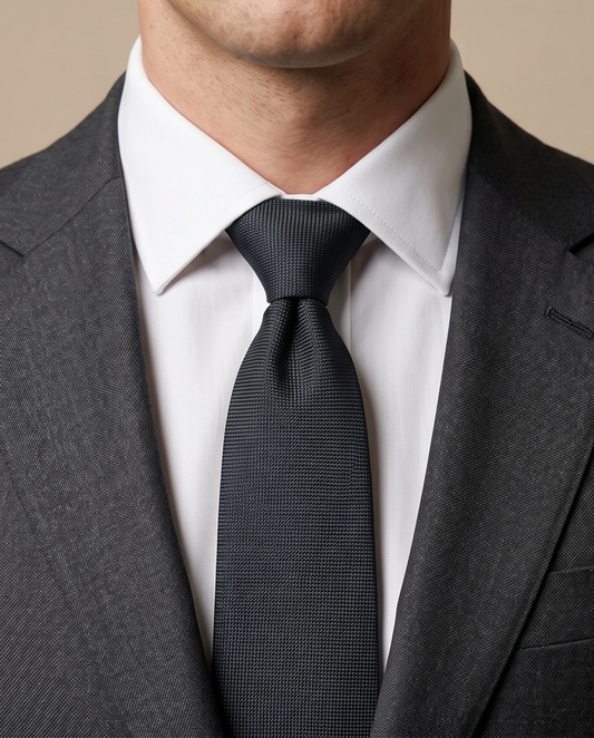 2H Black Necktie