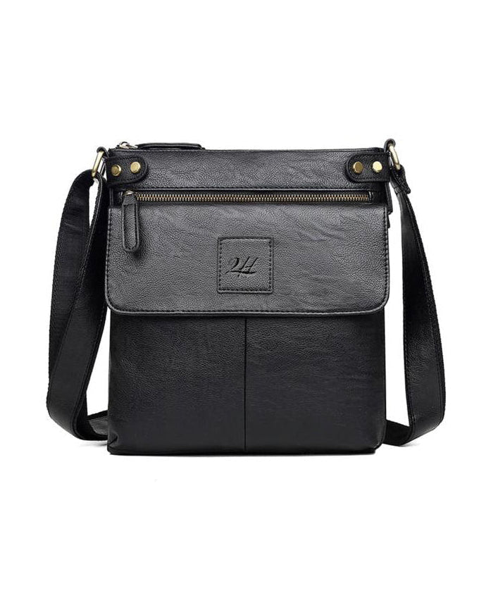2H Black Shoulder messenger bag