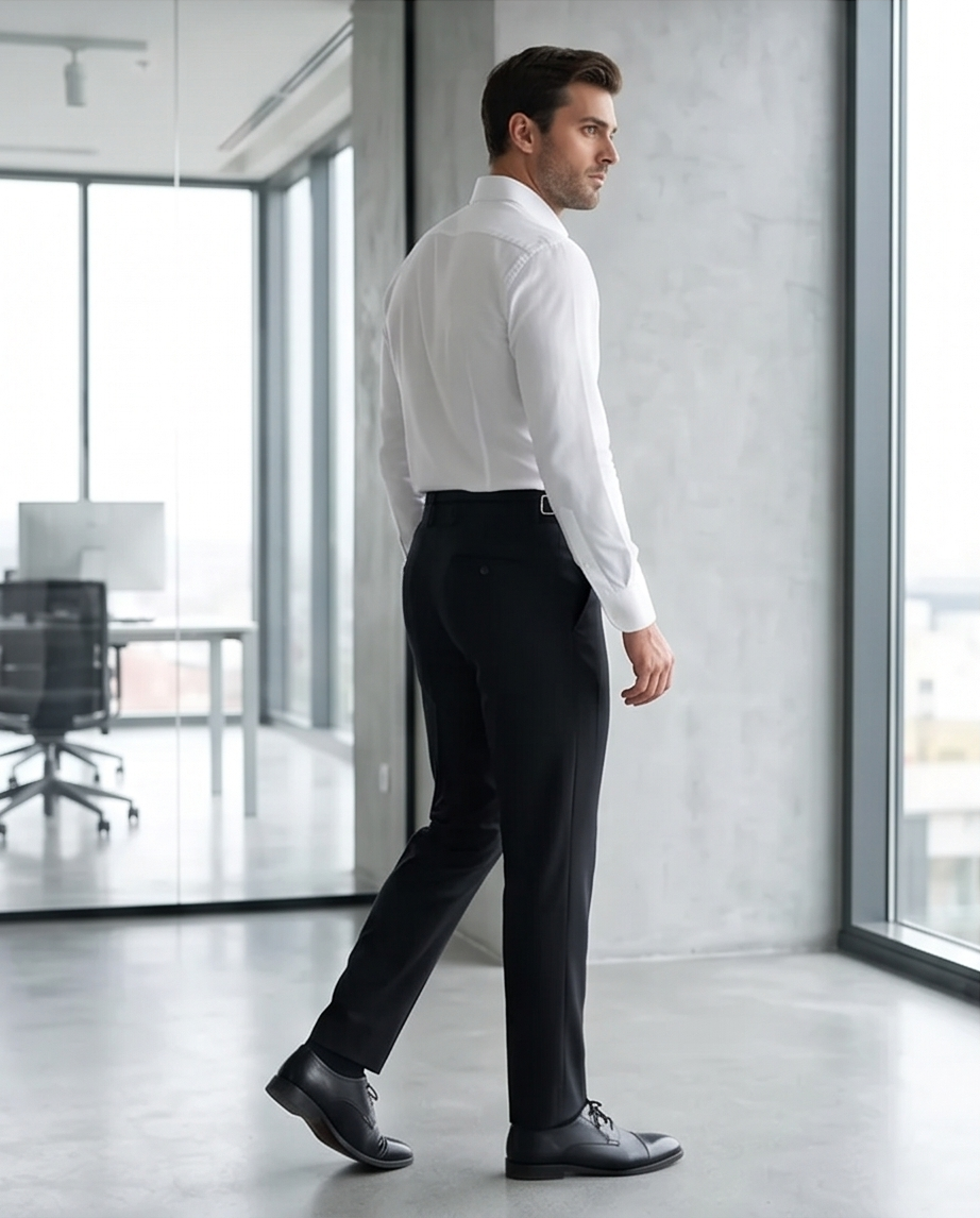 2H #260425 Formal Pant with Buckle