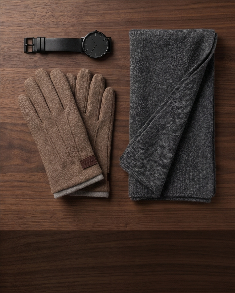2H Beige Gloves