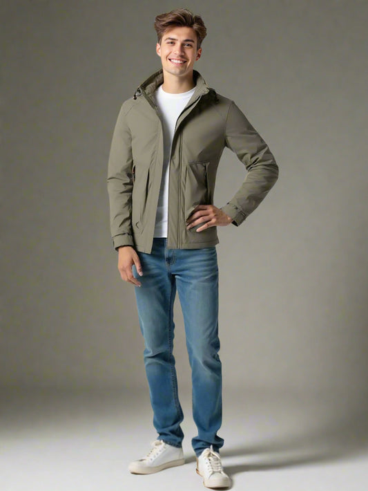 2H #88183 Khaki Casual Jacket