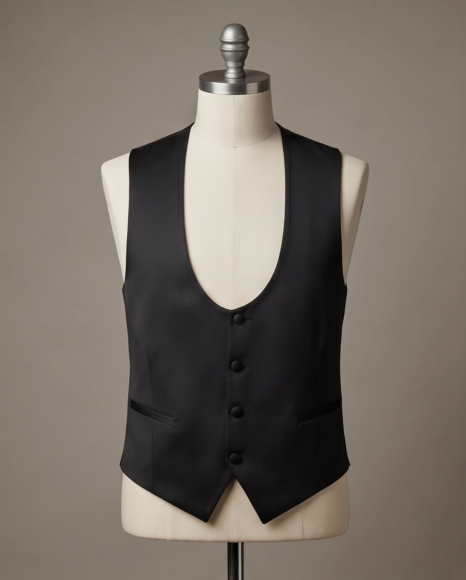 2H Black shiny Vest