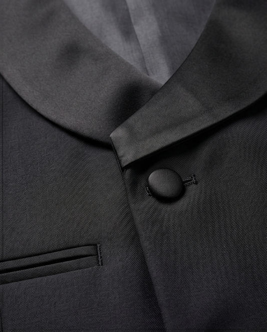 2H Black Tuxedos Shawl Lapel Vest